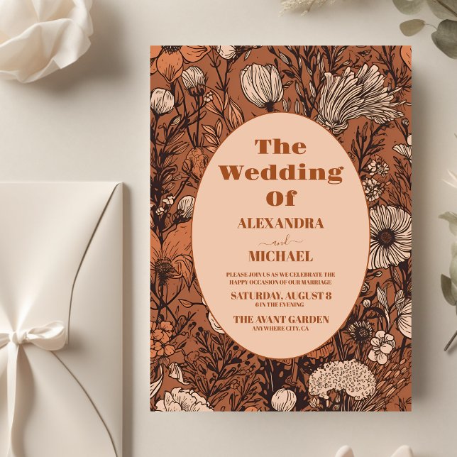 Budget Burnt Orange Wildblumen Hochzeit (Von Creator hochgeladen)