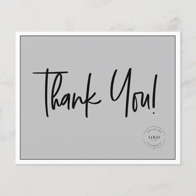 Budget Business Logo Social QR Code Vielen Dank Flyer (Vorne)