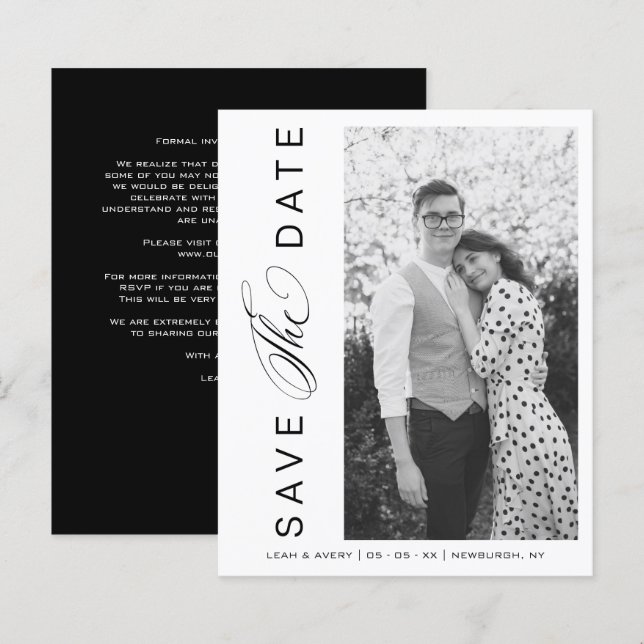 Budget BW Hochzeitsskript Foto  (Vorne/Hinten)