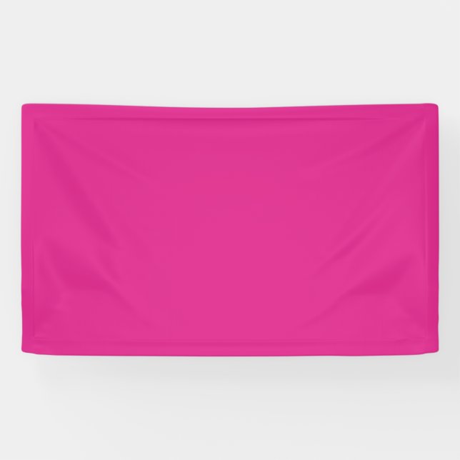 BUDGET CERISE PINK Moderne Core Wedding Banner (Horizontal)