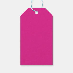 BUDGET CERISE PINK Moderne Core Wedding Geschenkanhänger