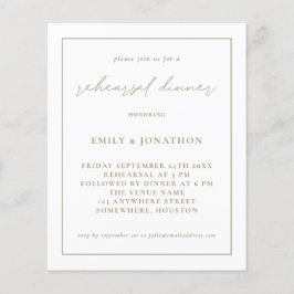 Budget Champagne Gold Probe Dinner einladen