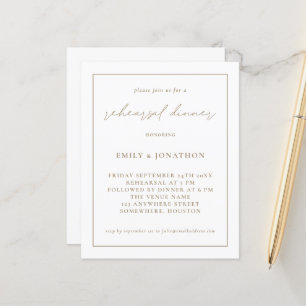 Budget Champagne Gold Probe Dinner einladen