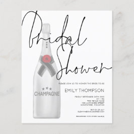 Budget Champagner Flasche Bridal Dusche Einladung