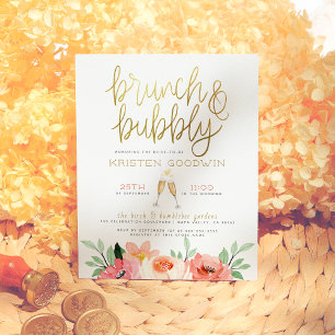 Budget Champagner Herz Gold Brunch & Bubbly Bridal