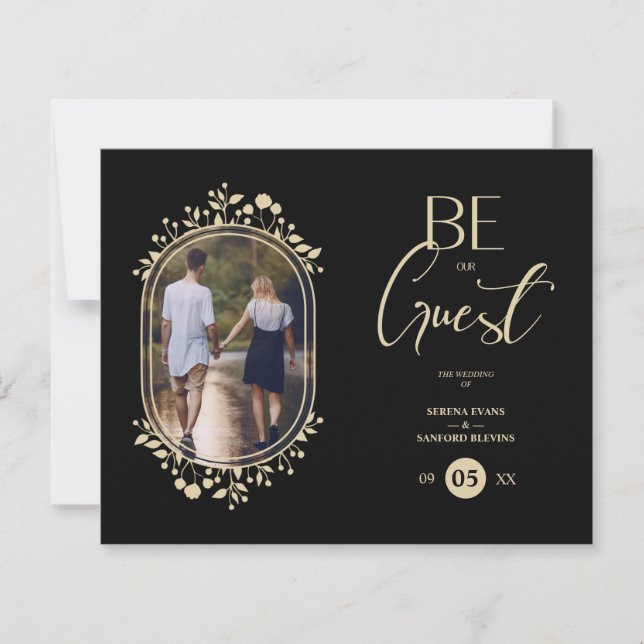 Budget Cheap Minimalist Fancy Photo Golden Effect (Vorderseite)