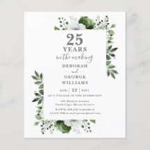 Budget Chic 25. Hochzeitstag Blumenladen