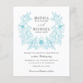 BUDGET Chic AQUA Magnolia Wreath Wedding