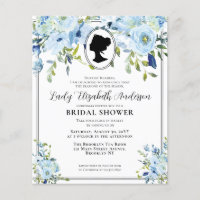 Budget Chic Blue Florals Regency Brautparty