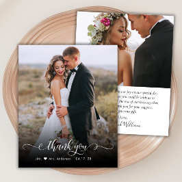 Budget Chic Calligraphy 2 Foto Wedding Vielen Dank