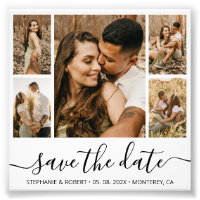 Budget Chic Calligraphy Foto Save the Date