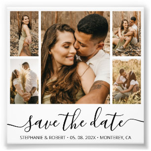 Budget Chic Calligraphy Foto Save the Date
