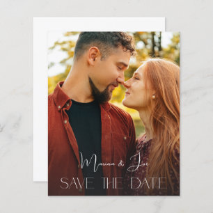 Budget Chic Foto Supérieur Verti Save the Date