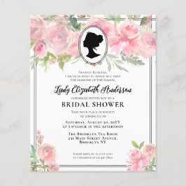 Budget Chic Pink Florals Bridgerton Brautparty