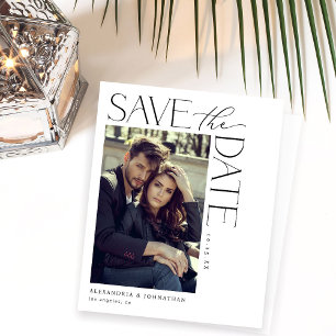Budget Chic Stilvolles Mod-Foto Save the Date 2