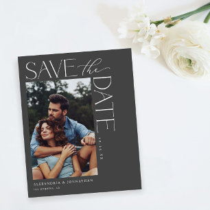 Budget Chic Stilvolles Mod-Foto Save the Date 2 DG Flyer
