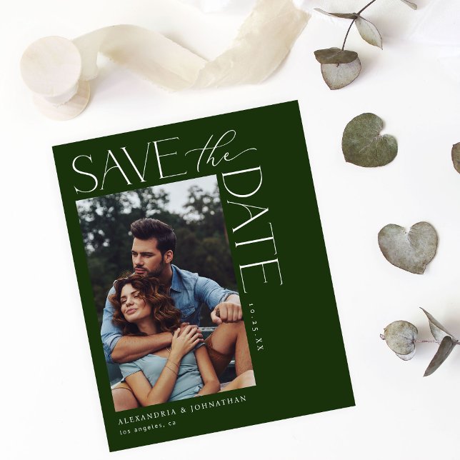 Budget Chic Stilvolles Mod-Foto Save the Date 2 GD Flyer (Von Creator hochgeladen)