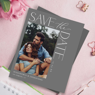 Budget Chic Stilvolles Mod-Foto Save the Date 2 Gr