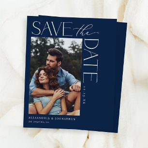 Budget Chic Stilvolles Mod-Foto Save the Date 2 Na