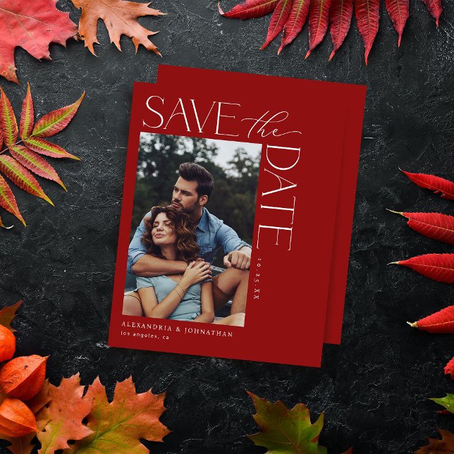 Budget Chic Stilvolles Mod-Foto Save the Date 2 Ro (Von Creator hochgeladen)