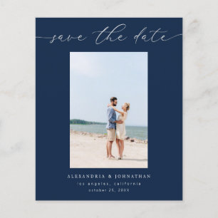 Budget Chic Stilvolles Mod-Foto Save the Date 3 Na Flyer