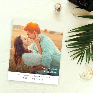 Budget Chic Stilvolles Mod-Foto Save the Date Flyer