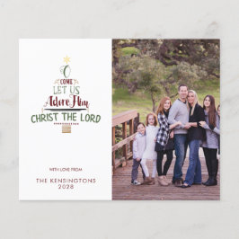 Budget Christliches Weihnachts-Foto Kariert Urlaub