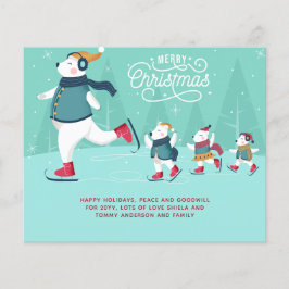 Budget Christmas Polar Bears Ice Skaten Niedlich