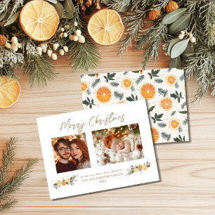 Budget Citrus Hygge Weihnachtsferienkarte