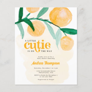 Budget Citrus Orange Kleine Süsse Kinderdusche Flyer