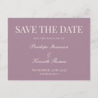 Budget Classic Dusty Save the Date Lila