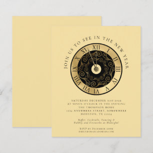 Budget Clock Gold Silvester Party einladen