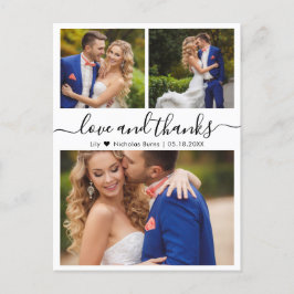 Budget Collage Liebe und vielen Dank für Ihre Hoch Postkarte