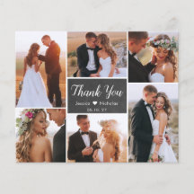 Budget Collage Typografy Wedding Vielen Dank