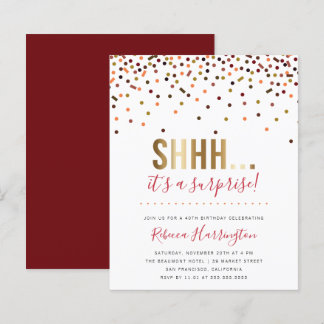 Budget Colorful Confetti Es ist ein überraschendes