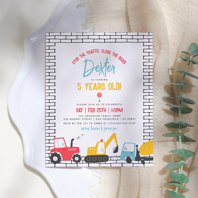 Budget Construction Vehicles Boy Birthday Party (Von Creator hochgeladen)