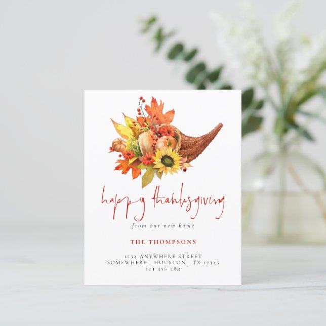 Budget Cornucopia Pumpkins Erntedank Neue Zuhause (Stehend Vorderseite)