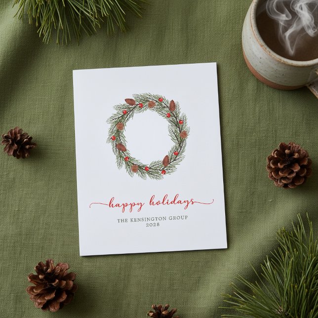 Budget Corporate Happy Holidays Wreath (Von Creator hochgeladen)