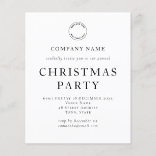 Budget Corporate Text Schwarz-weiß Weihnachten Par