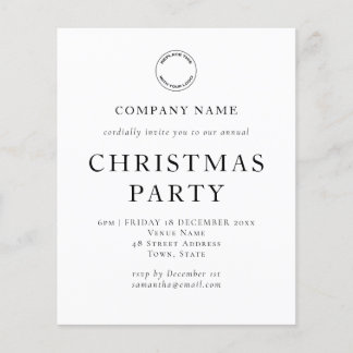 Budget Corporate Text Schwarz-weiß Weihnachten Par