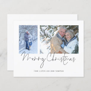 Budget Couple 2 Fotos Script Frohe Weihnachtskarte