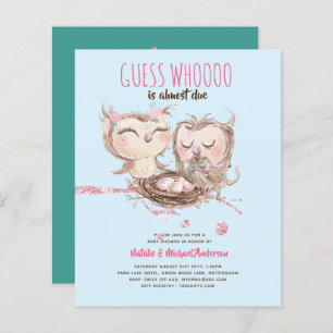 BUDGET Couples Kinderdusche Niedliche Owls Woodlan