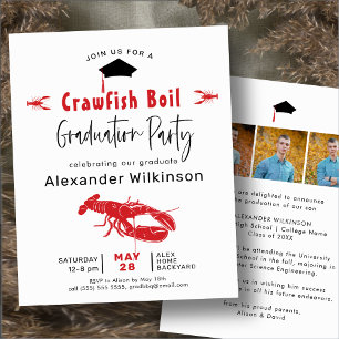 BUDGET Crawfish Boil Abschluss GRILLEN Einladung F Flyer