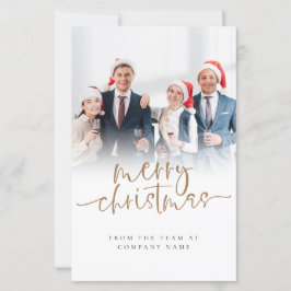 Budget Custom Foto Business-Logo Frohe Weihnachten