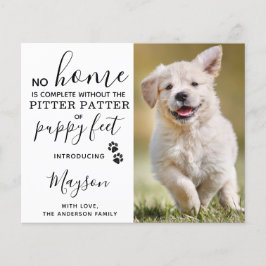 Budget Custom Foto New Pet Puppy Ankündigung