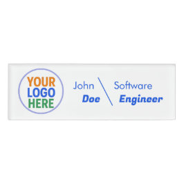 budget Custom Logo Employee Name Tag Namenschild