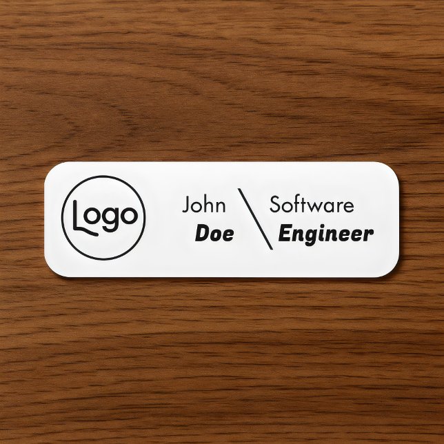 budget Custom Logo Employee Name Tag Namensschild (Von Creator hochgeladen)