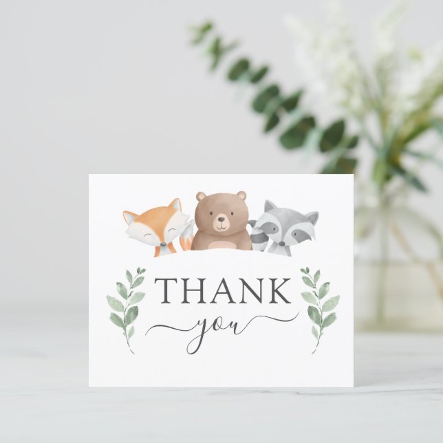 Budget Danke Baby Duwer Woodland Greenery (Stehend Vorderseite)