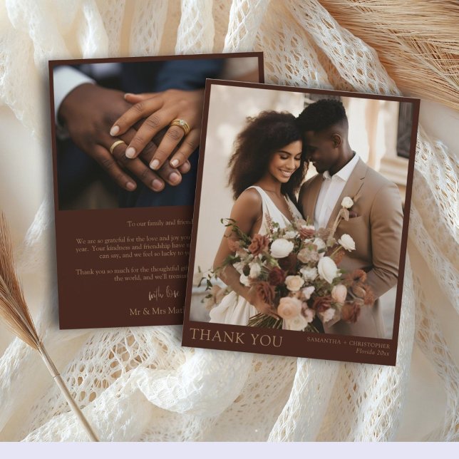 Budget Dark Terracotta Wedding Vielen Dank (Von Creator hochgeladen)