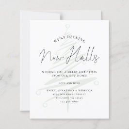 Budget Decke neue Hallen Tree Tint Weihnachtskarte